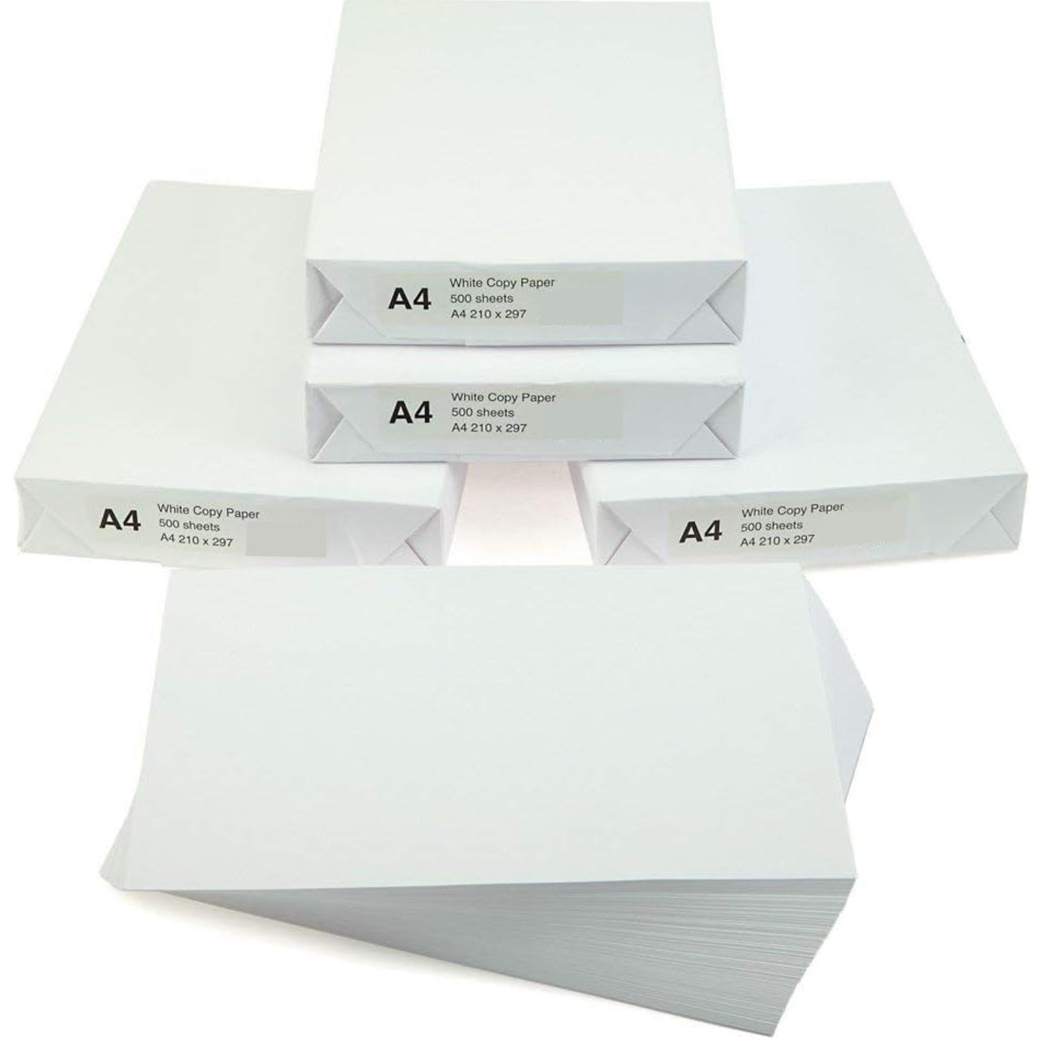 A4 White Printer Paper Ream - 75 GSM Multifunction Laser Inkjet Paper.